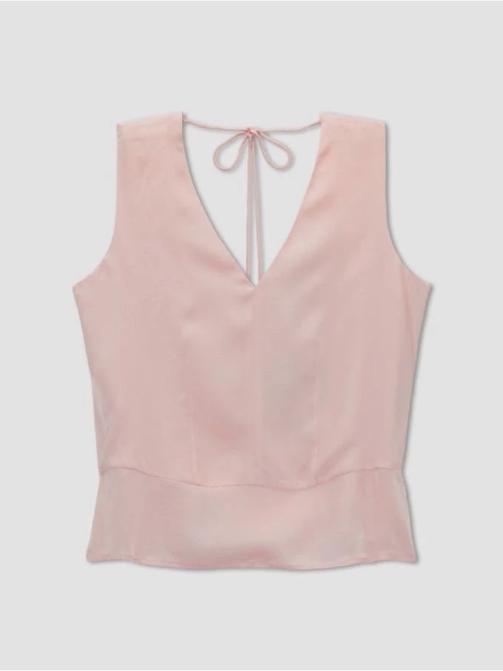 Everlane SATIN V-NECK TOP